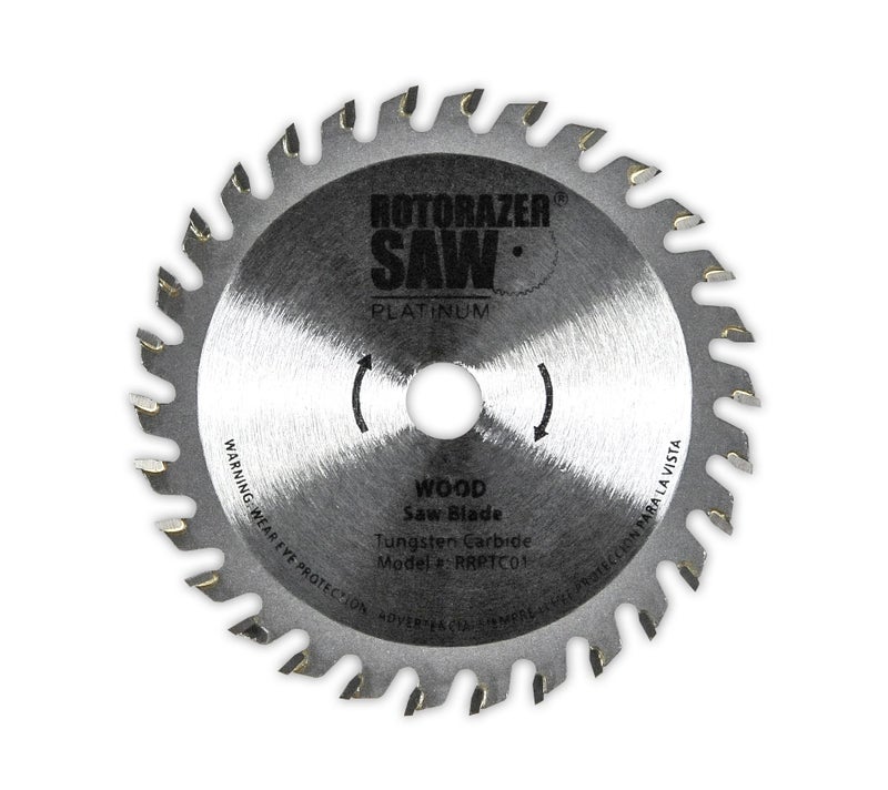 Rotorazer Saw شفرات بديلة رسمية لروترازير بلاتينيوم (مجموعة من 3 لشفرات بلاتينيوم الخضراء/الصفراء/الحمراء ونموذج الأساس الأصفر) كما تم عرضه على التلفاز - Image 1